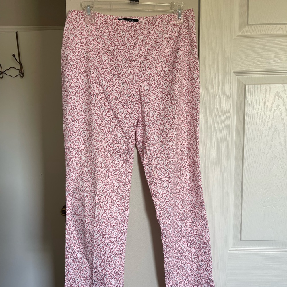 Brooks Brother Natalie Fit Pants Size 4 Red And White